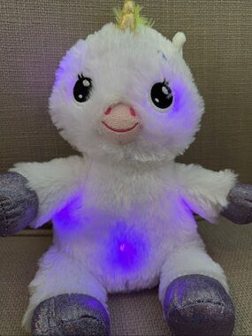 Lullabrites Musical Light up Plush Unicorn with Purple Light-Up Accents